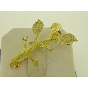 Photo: K18YG DIA BROOCH