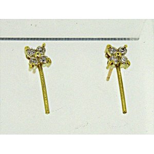 Photo: K18YG DIA EARRING