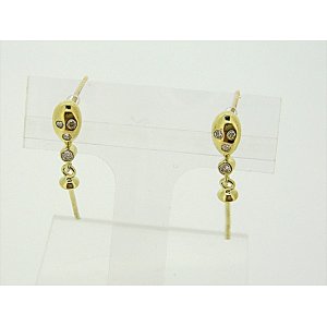 Photo: K18YG DIA EARRING