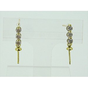 Photo: K18YG DIA EARRING