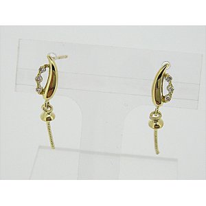 Photo: K18YG DIA EARRING