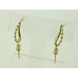 Photo: K18YG DIA EARRING