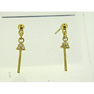 Photo: K18YG DIA EARRING