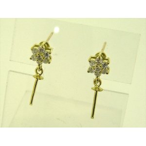 Photo: K18YG DIA EARRING