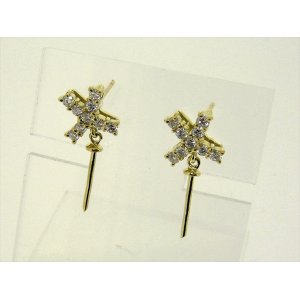 Photo: K18YG DIA EARRING