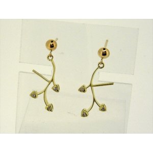 Photo: K18YG DIA EARRING