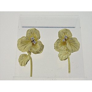 Photo: K18YG DIA EARRING