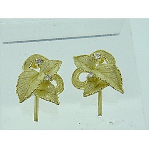 Photo: K18YG DIA EARRING