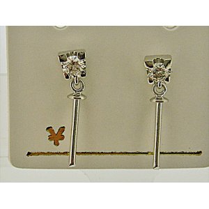 Photo: K18WG　DIA  EARRING